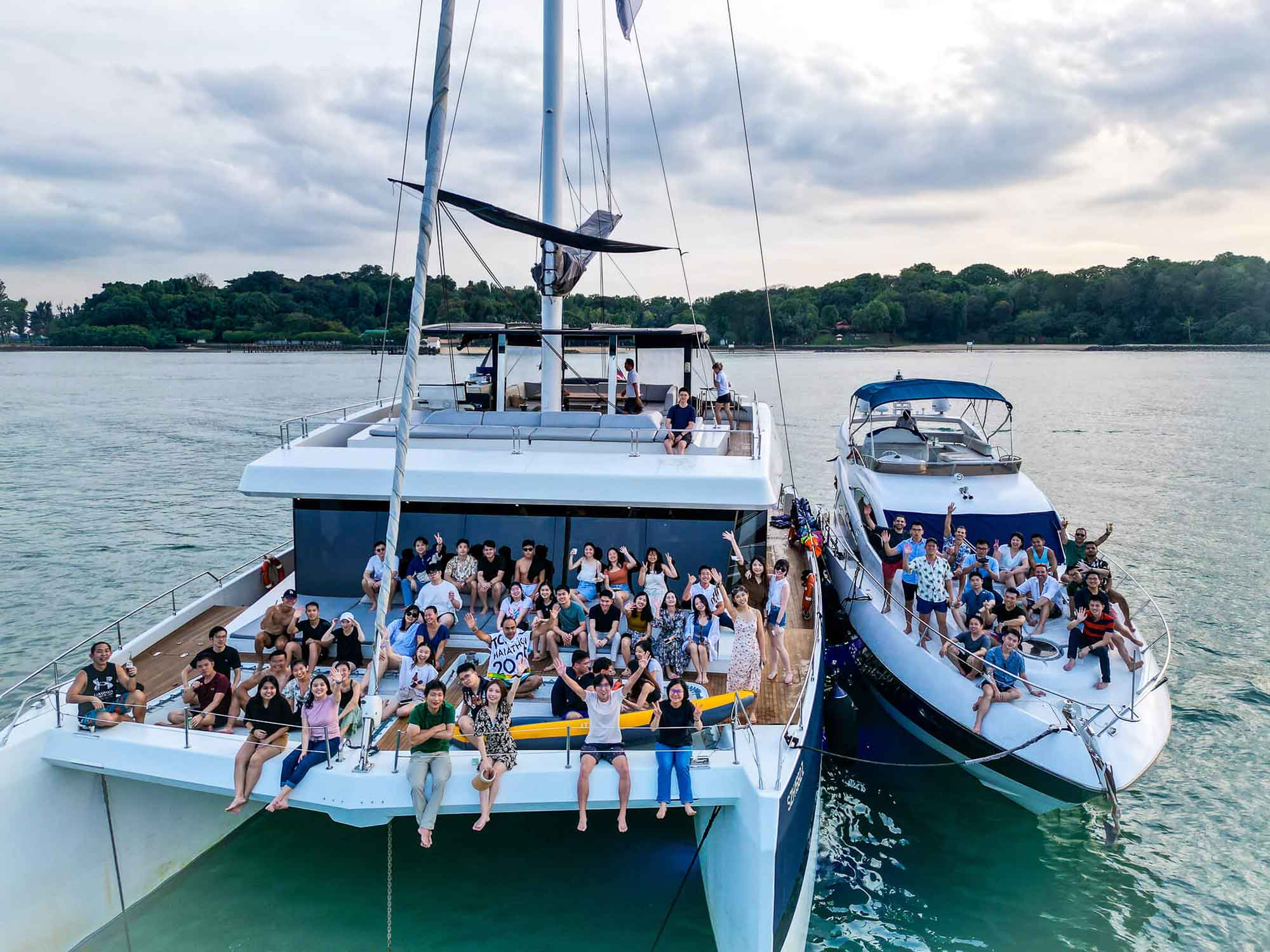 yacht team building yacht rental singapore