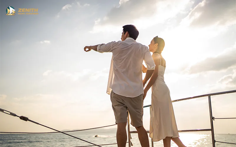 A-couple-on-a-romantic-sunset-yacht-cruise-1
