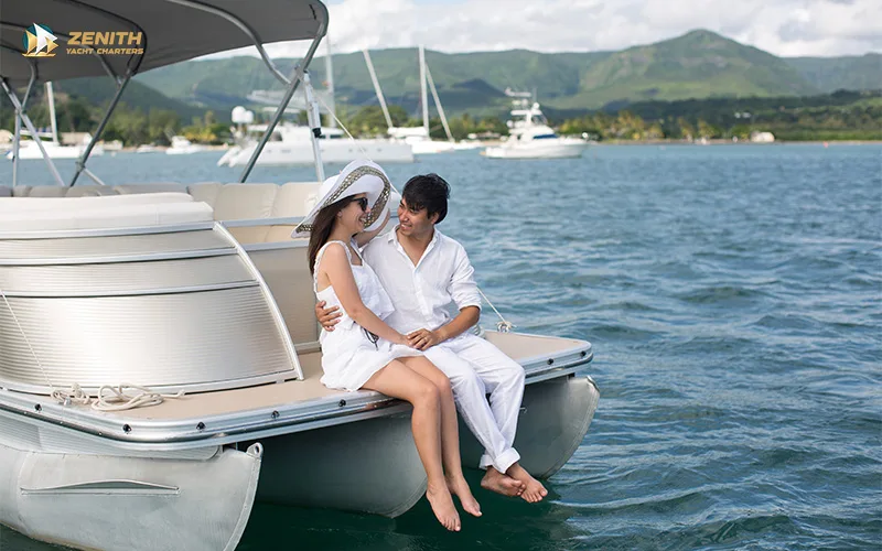 A-couple-relaxing-on-a-yacht-for-a-romantic-proposal