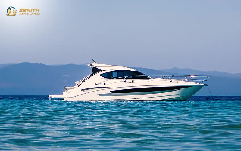 A-yacht-on-the-turquoise-sea-with-mountains-in-background