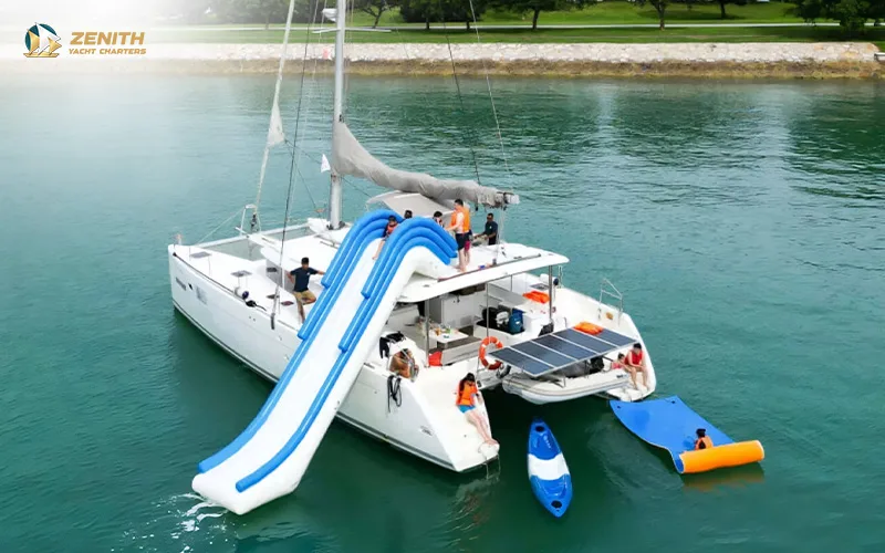 A_yacht_with_a_slide_for_a_company_retreat